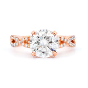 Engagement Ring with Twisted Shank