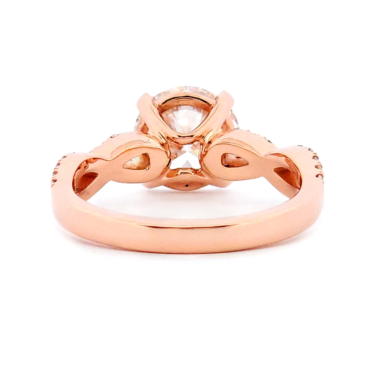 Engagement Ring with Twisted Shank