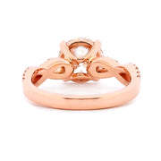 Engagement Ring with Twisted Shank