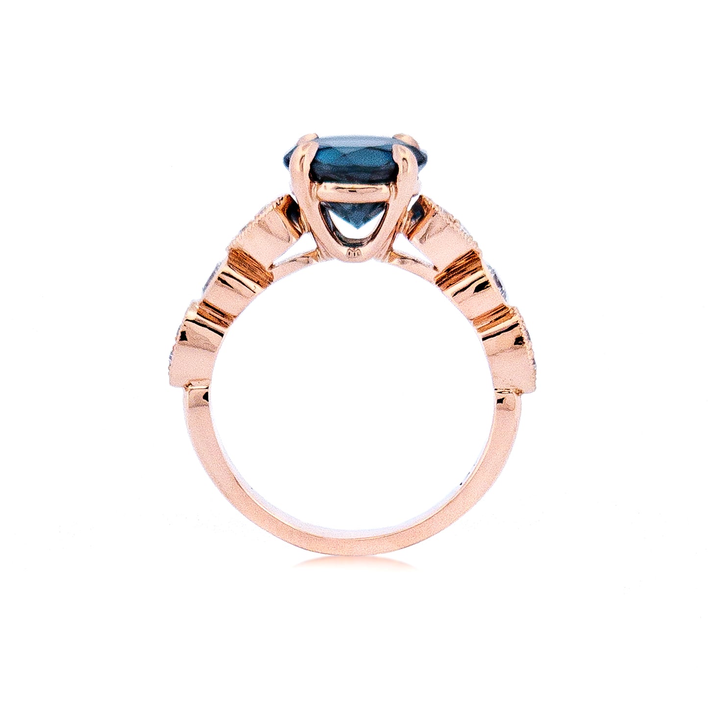 Blue Topaz Engagement Ring