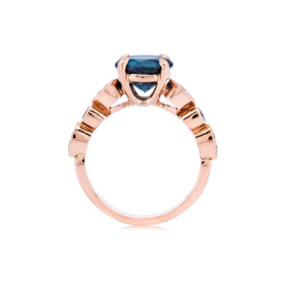 Blue Topaz Engagement Ring
