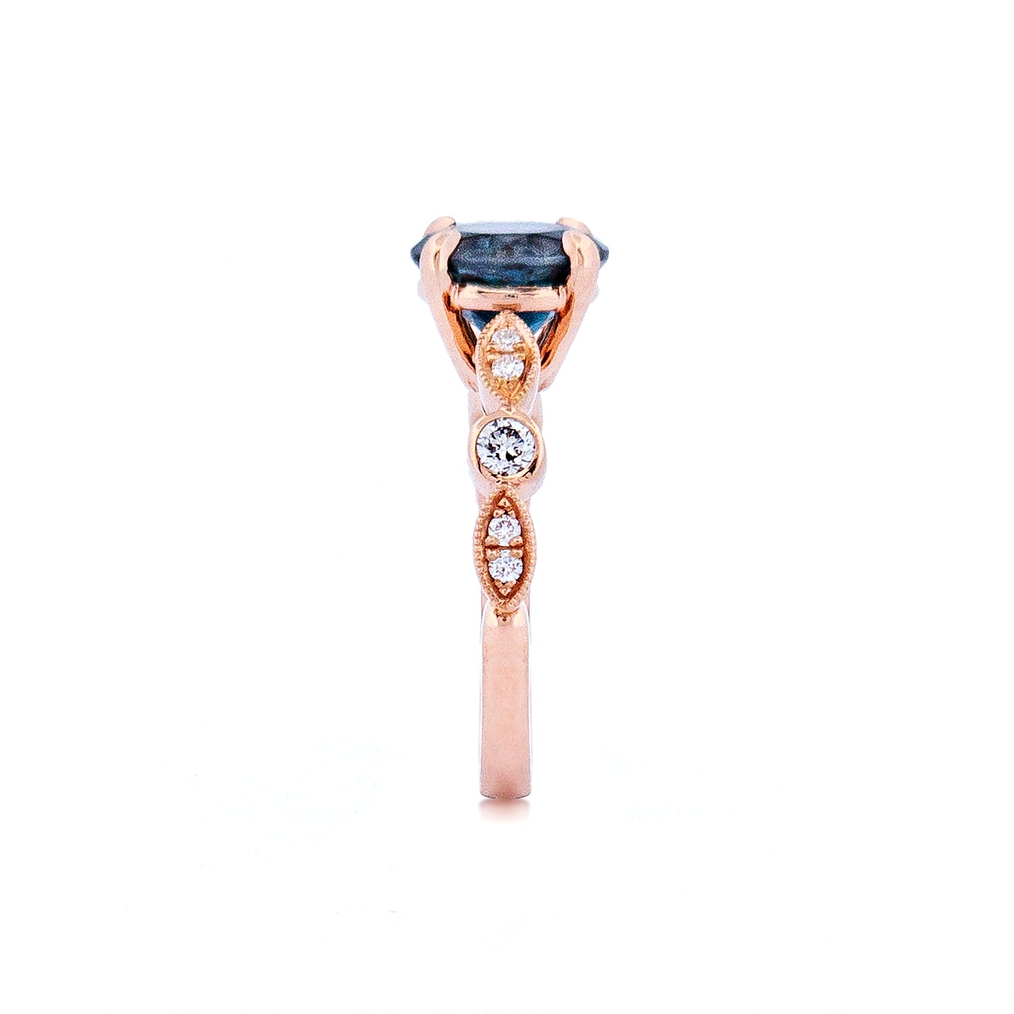 Blue Topaz Engagement Ring