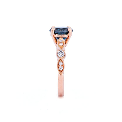 Blue Topaz Engagement Ring