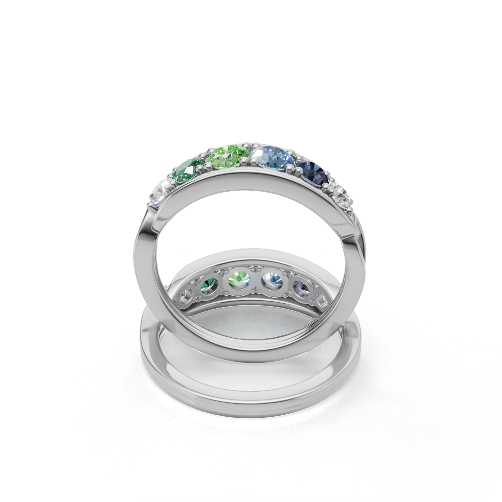 Platinum Mothers Ring